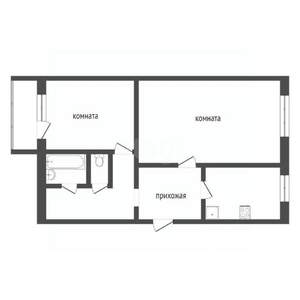 2-к квартира, вторичка, 56м2, 1/10 этаж