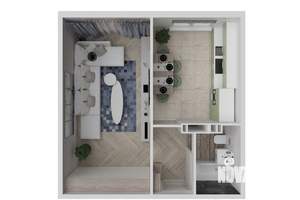 1-к квартира, вторичка, 37м2, 4/12 этаж