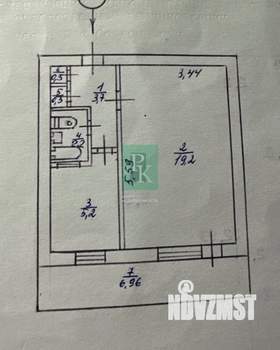 1-к квартира, вторичка, 31м2, 4/5 этаж