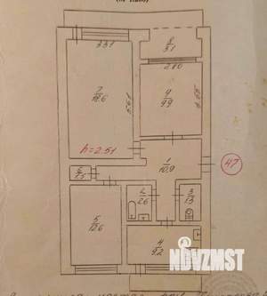 3-к квартира, вторичка, 71м2, 4/5 этаж