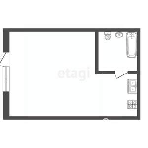 Студия квартира, вторичка, 31м2, 2/2 этаж