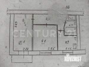 2-к квартира, вторичка, 34м2, 2/3 этаж
