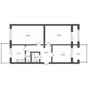 3-к квартира, вторичка, 72м2, 5/5 этаж